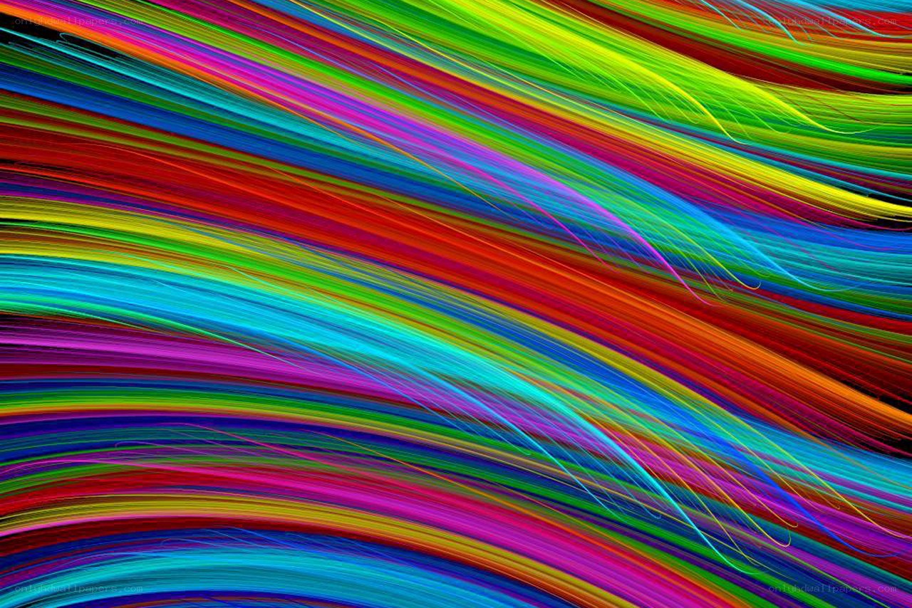Colorful abstract motion lines