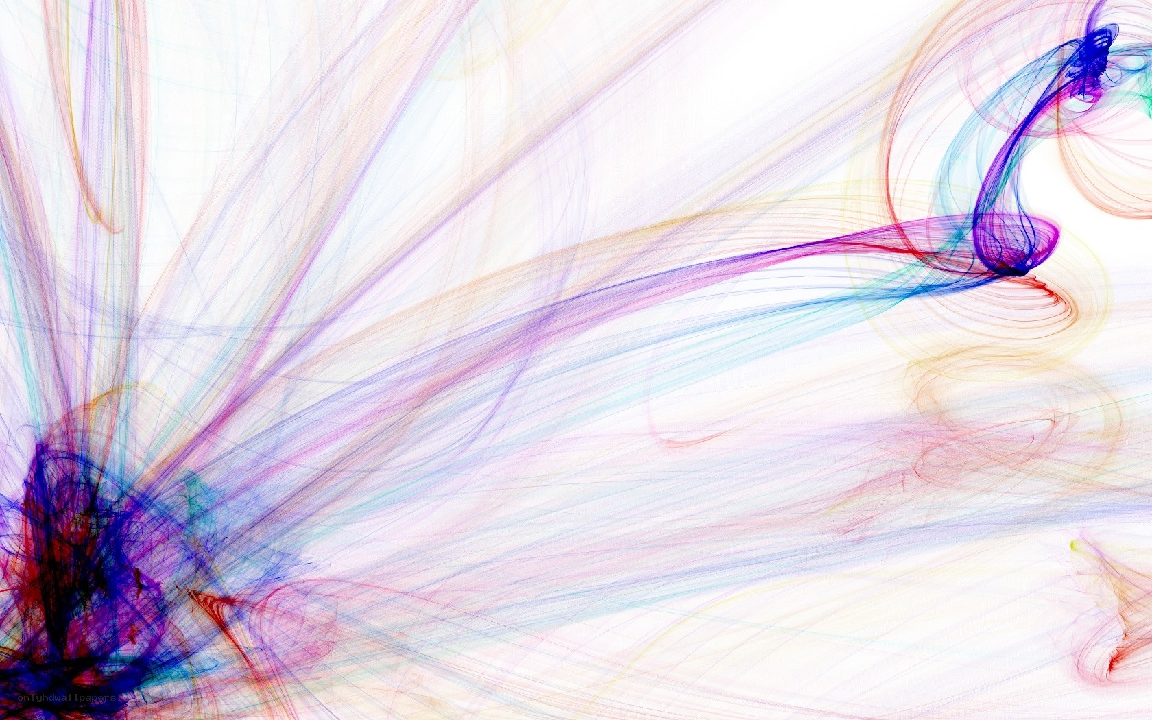 Colorful abstract motion lines