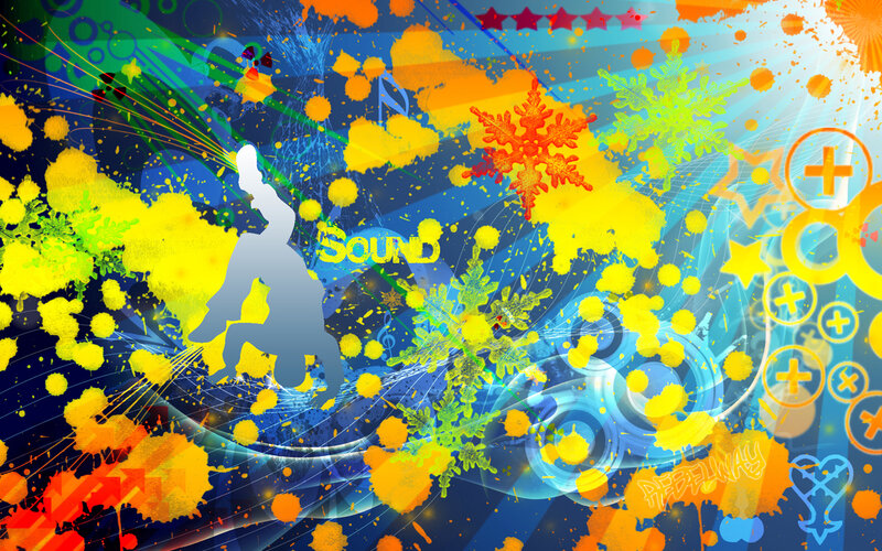 colorful abstract music art
