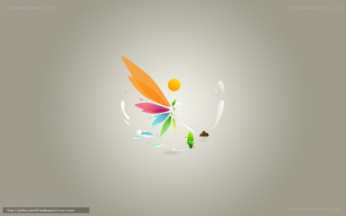 Colorful abstract nature design
