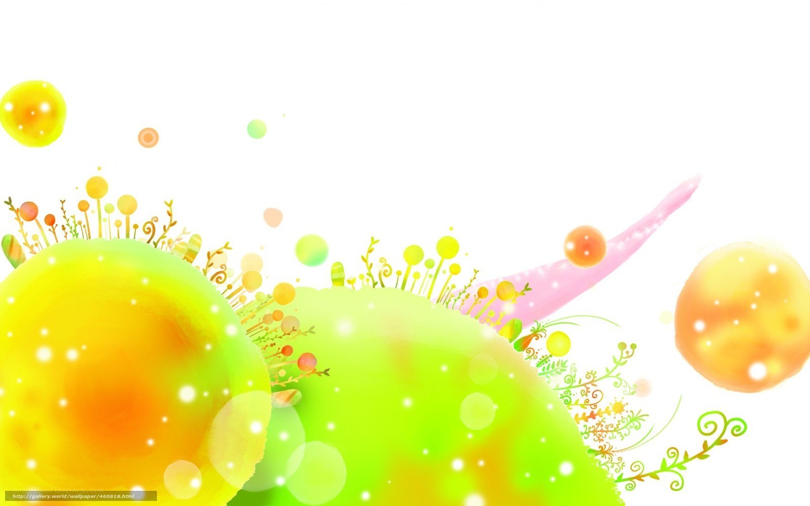 colorful abstract nature scene