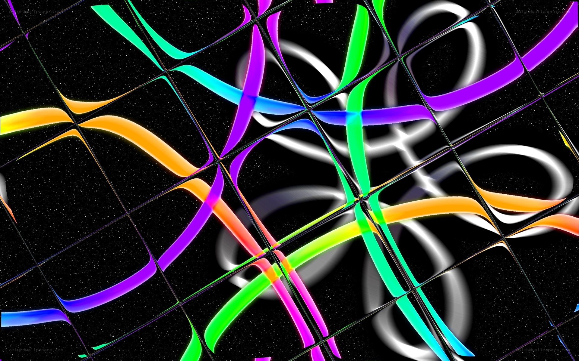 colorful abstract neon lines