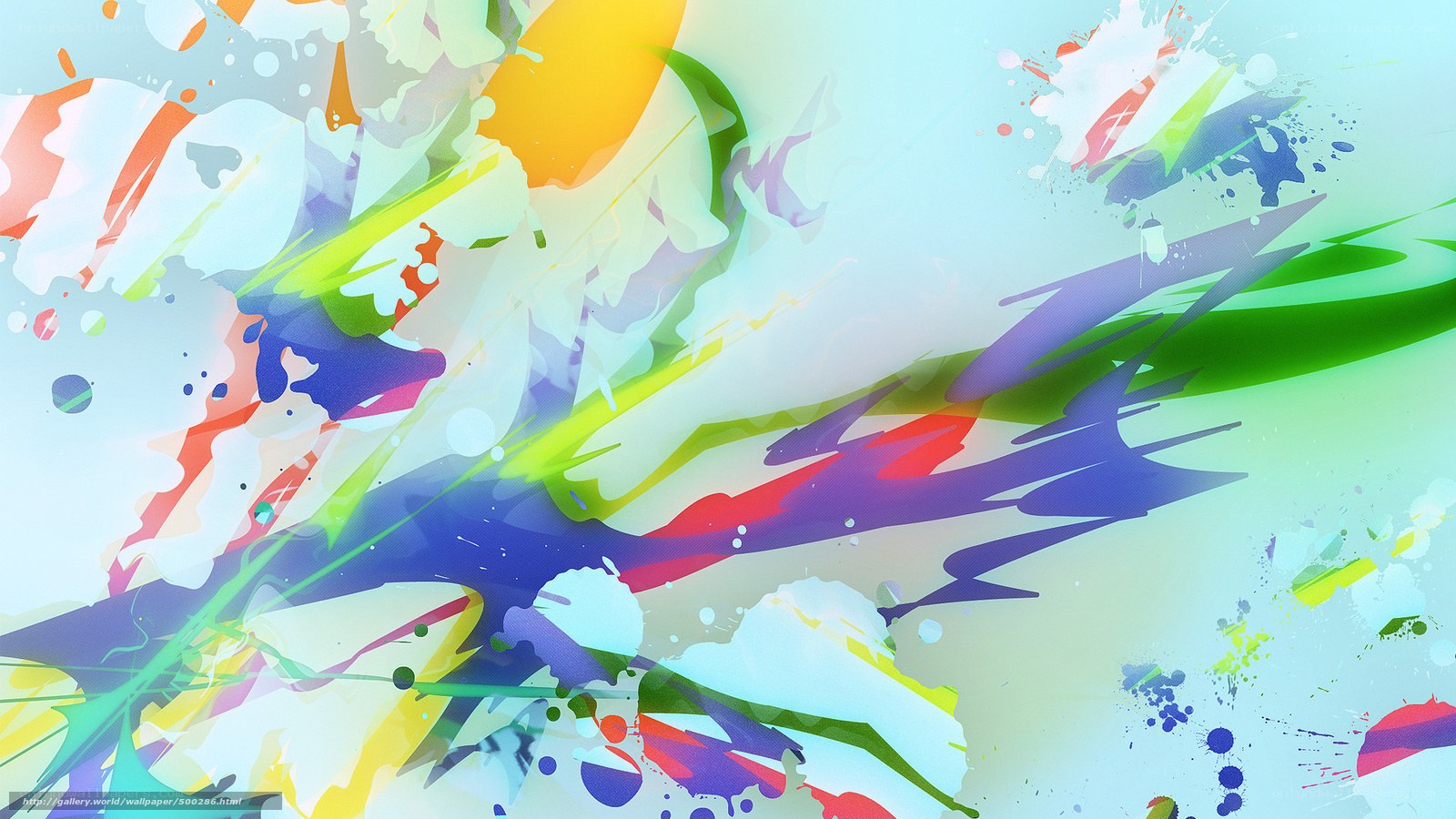 Colorful abstract paint splatter