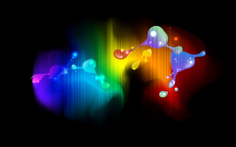 colorful abstract paint splatter