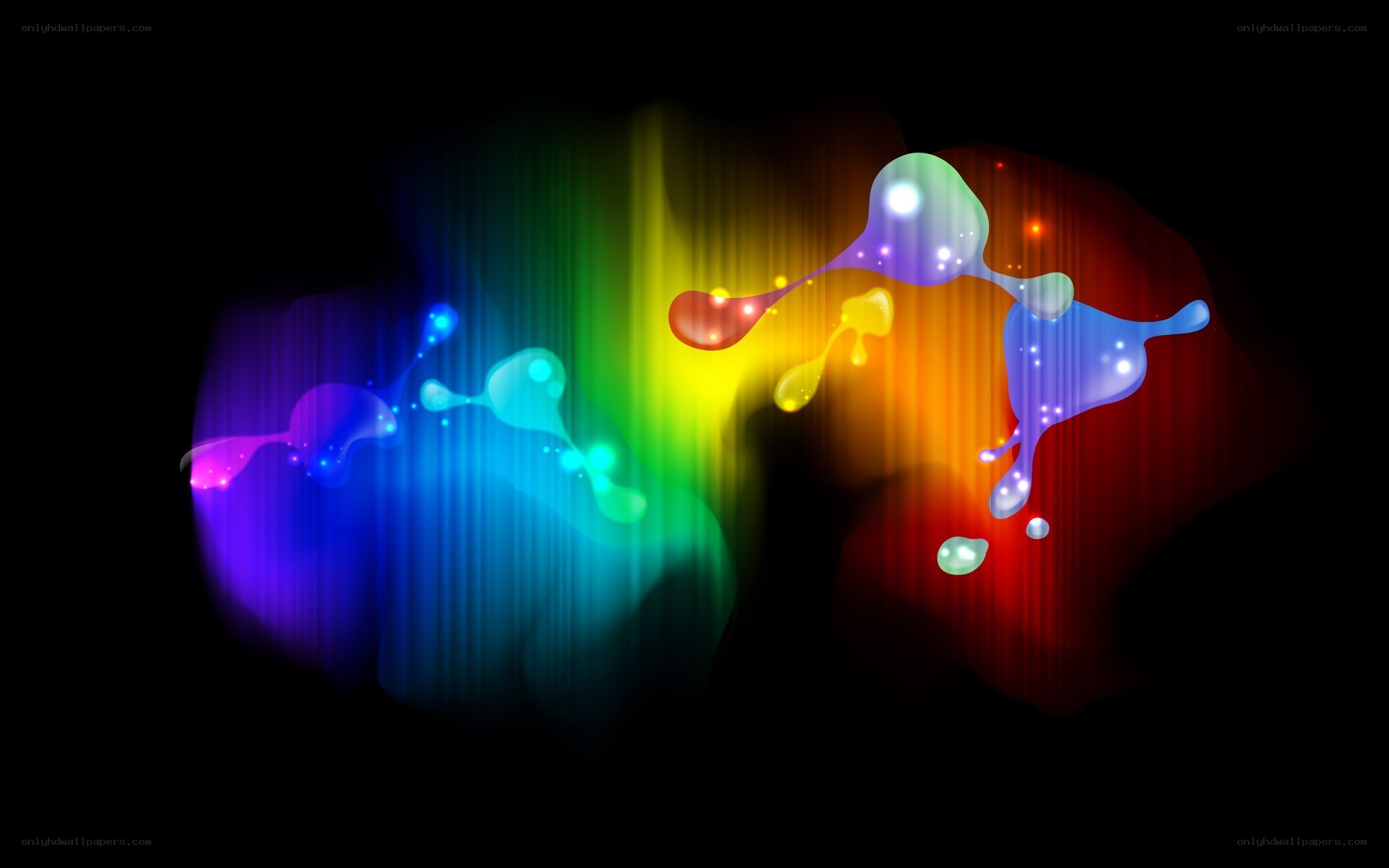 colorful abstract paint splatter
