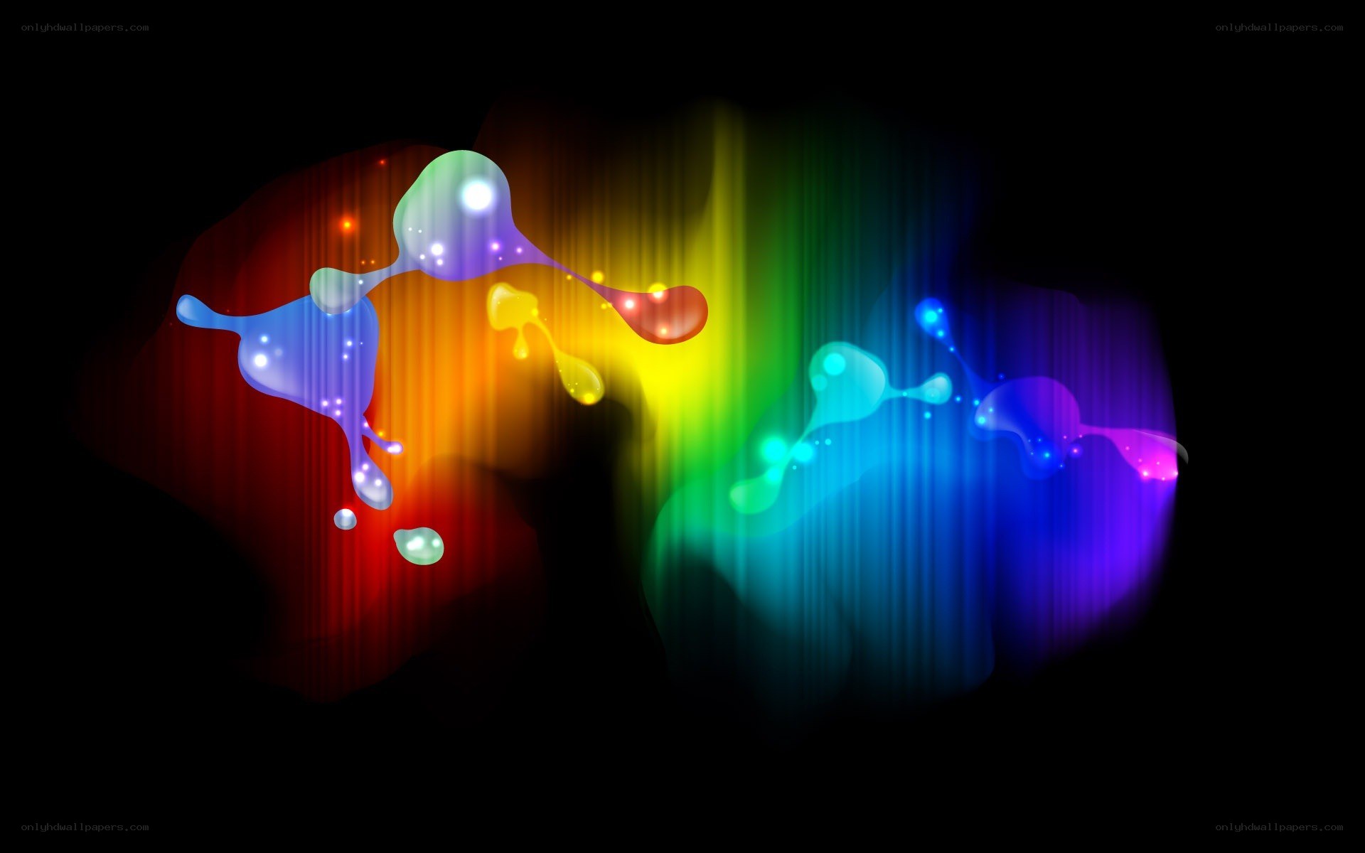 colorful abstract paint splatter