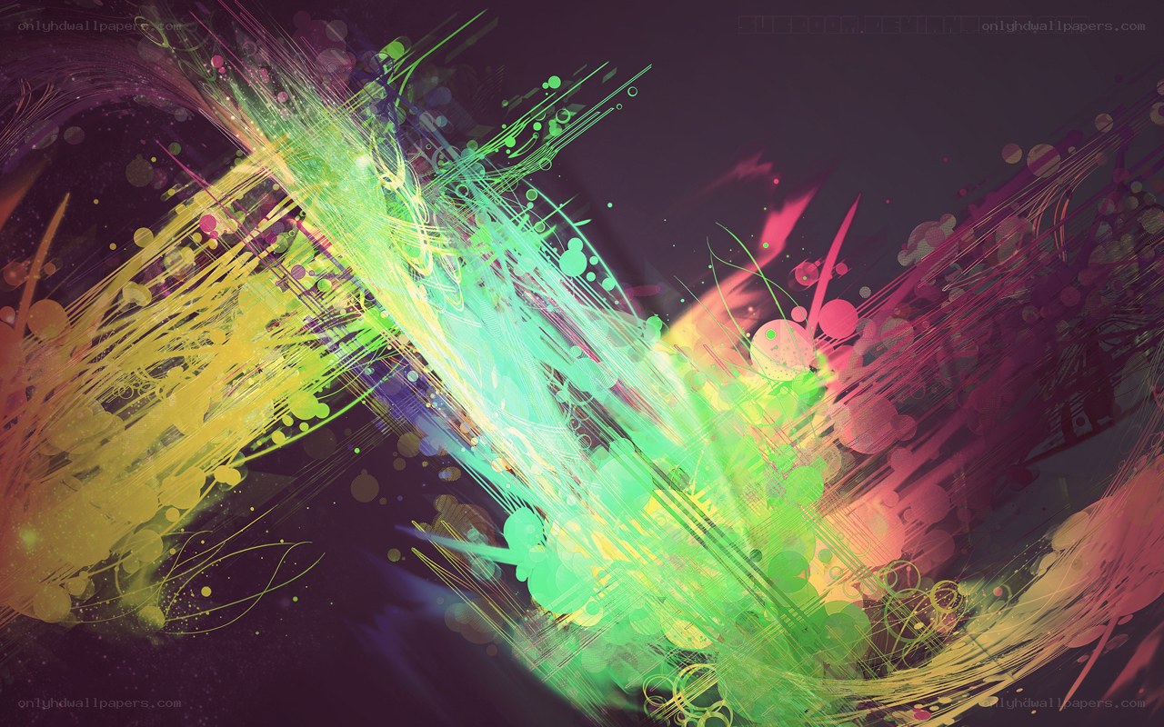 colorful abstract paint splatter