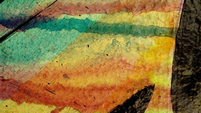 Colorful Abstract Painting — Yellow