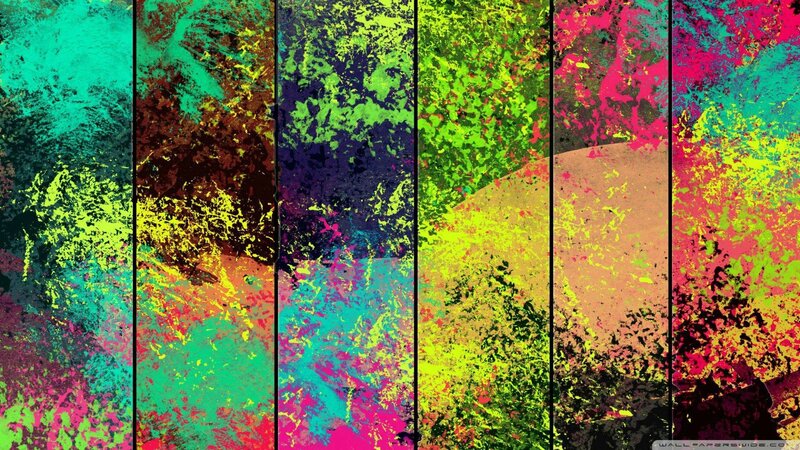 Colorful Abstract Panels — Green