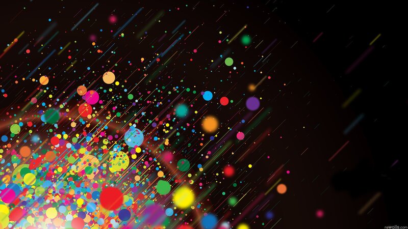 colorful abstract particle burst