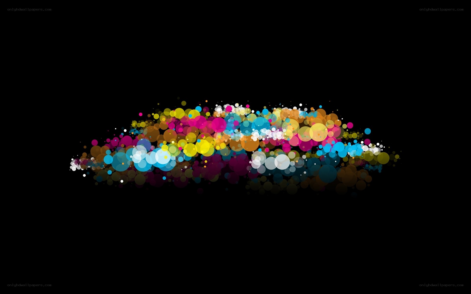 colorful abstract particle burst
