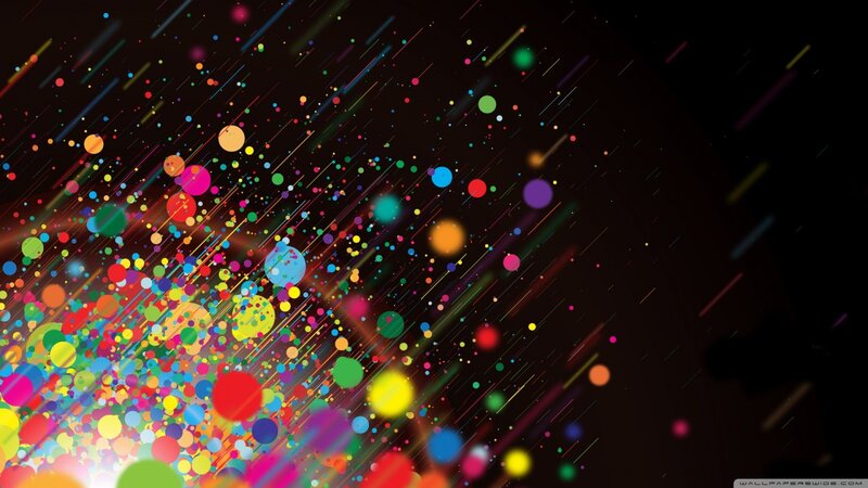 colorful abstract particle explosion