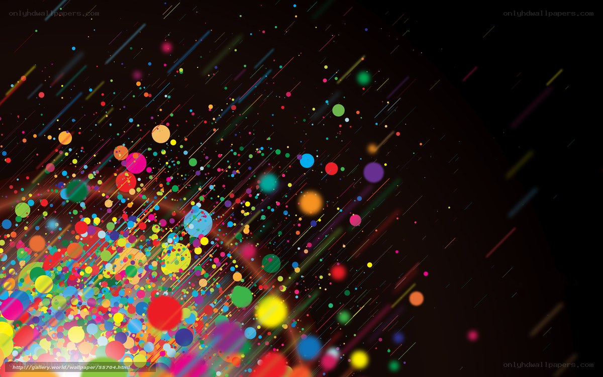 colorful abstract particles