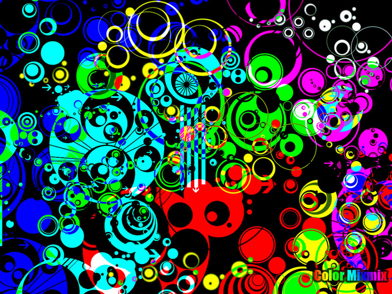 Colorful Abstract Pattern — Black, Vibrant