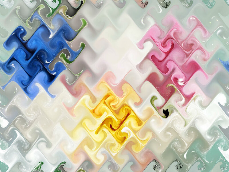 Colorful Abstract Pattern — Blue, Calm