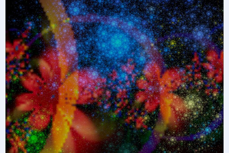 Colorful Abstract Pattern — Blue, Chaotic