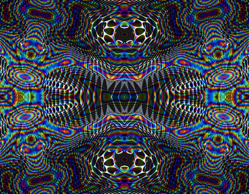Colorful Abstract Pattern — Blue, Hypnotic, Patterns, Colors, Symmetry