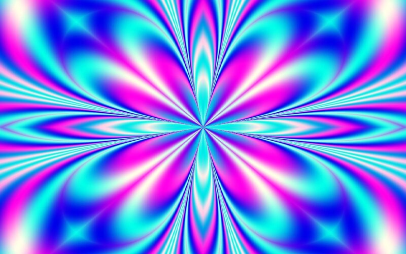 Colorful Abstract Pattern — Blue, Hypnotic