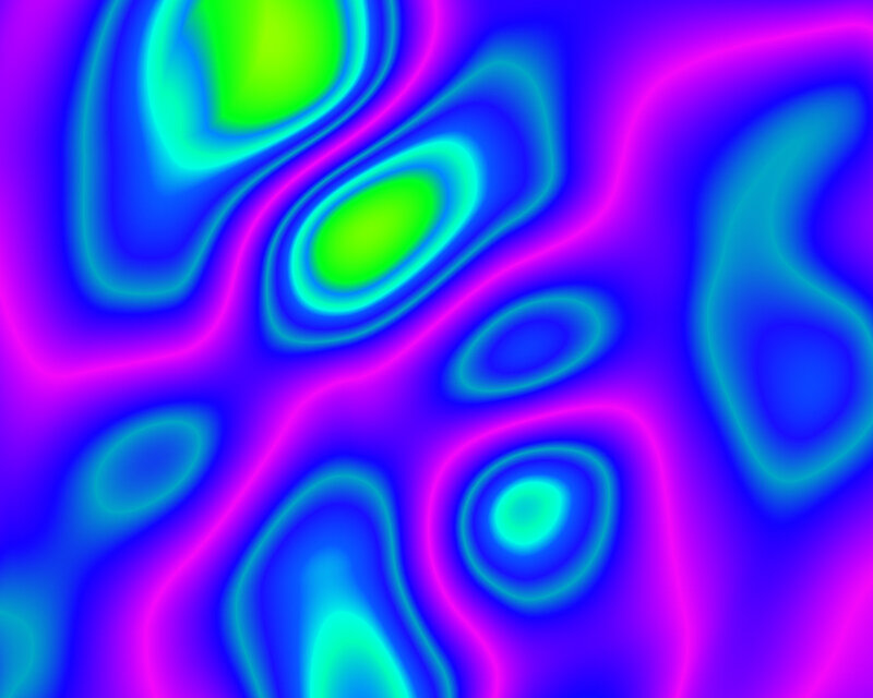 Colorful Abstract Pattern — Blue, Vibrant, Circles, Waves, Purple