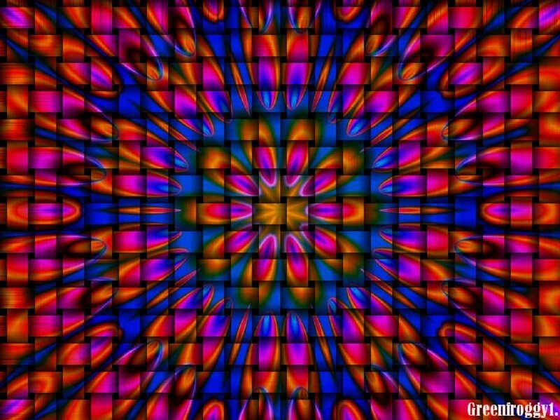 Colorful Abstract Pattern — Blue, Vibrant, Colors, Grid