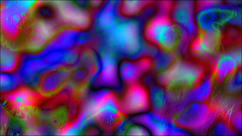 Colorful Abstract Pattern — Blue, Vibrant, Colors, Shapes, Light