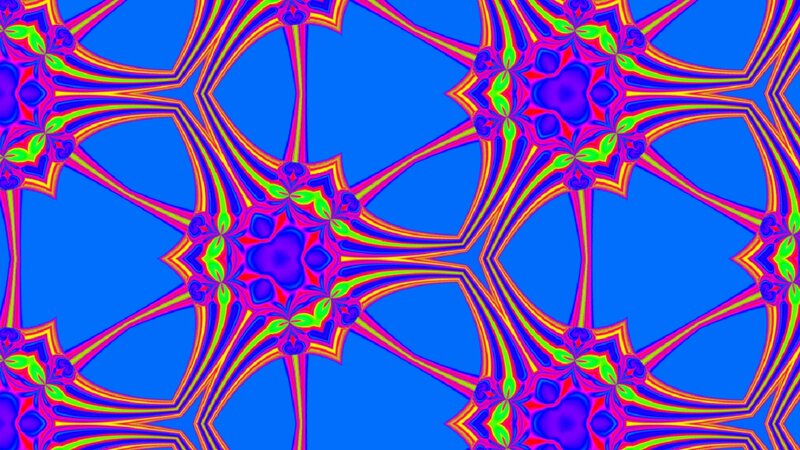 Colorful Abstract Pattern — Blue, Vibrant, Geometric Shapes, Stars
