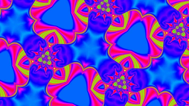 Colorful Abstract Pattern — Blue, Vibrant, Stars