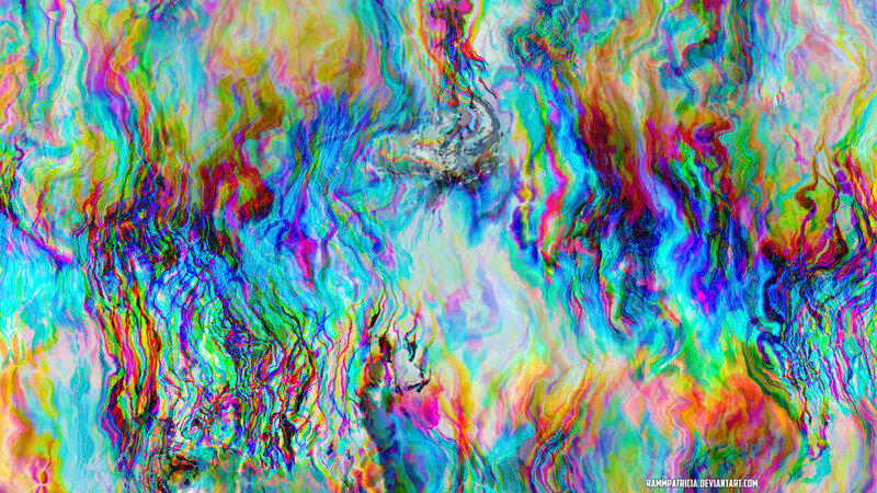 Colorful Abstract Pattern — Blue, Vibrant, Swirls, Streaks