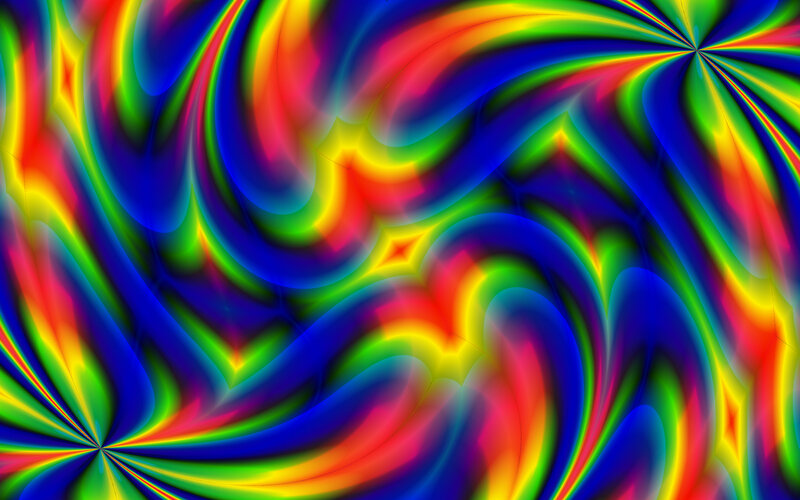 Colorful Abstract Pattern — Blue, Vibrant, Swirls