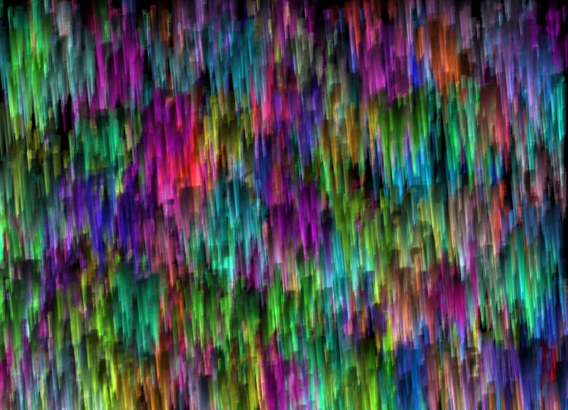 Colorful Abstract Pattern — Green, Dynamic, Lines, Motion Blur