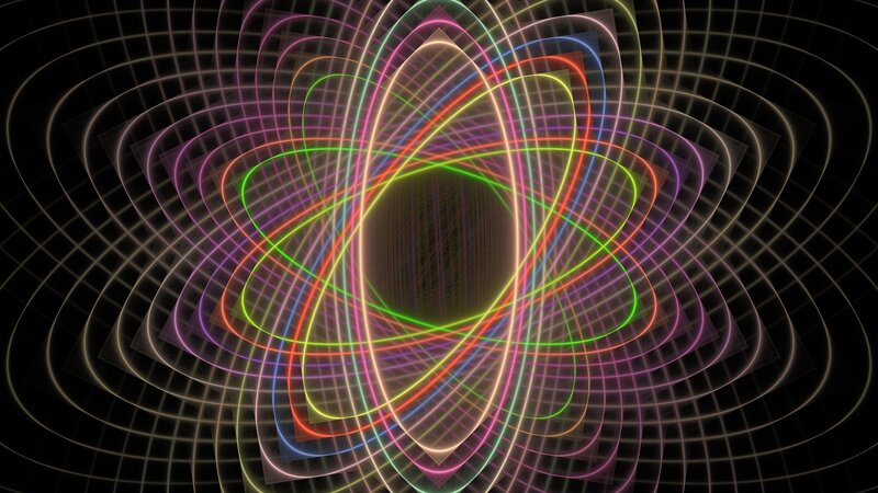 Colorful Abstract Pattern — Green, Dynamic, Lines