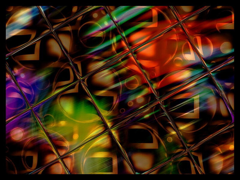 Colorful Abstract Pattern — Green, Dynamic