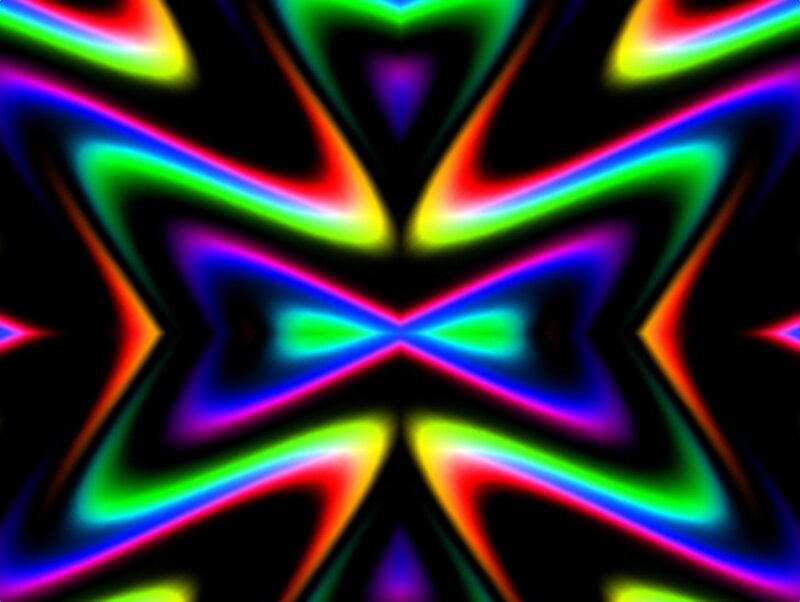 Colorful Abstract Pattern — Green, Hypnotic, Lines, Shapes