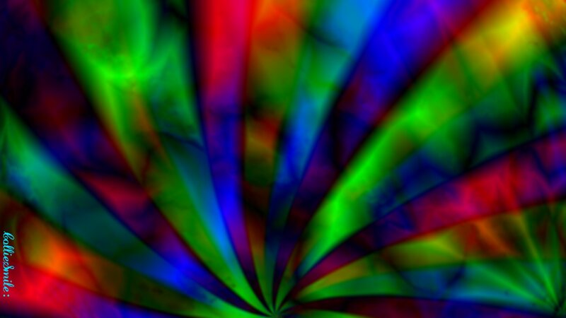 Colorful Abstract Pattern — Green, Vibrant, Light Rays, Colors