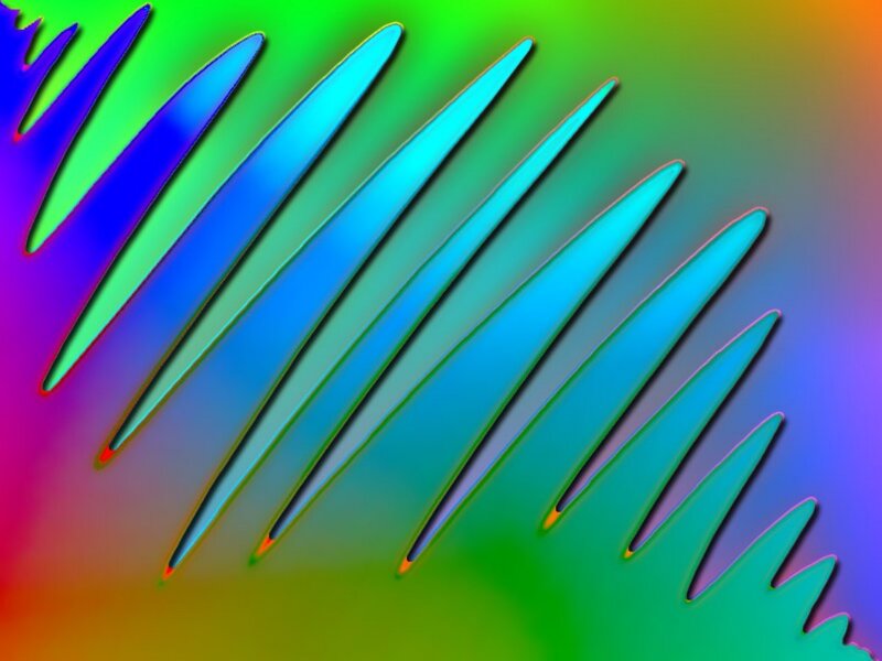 Colorful Abstract Pattern — Green, Vibrant, Lines, Gradient