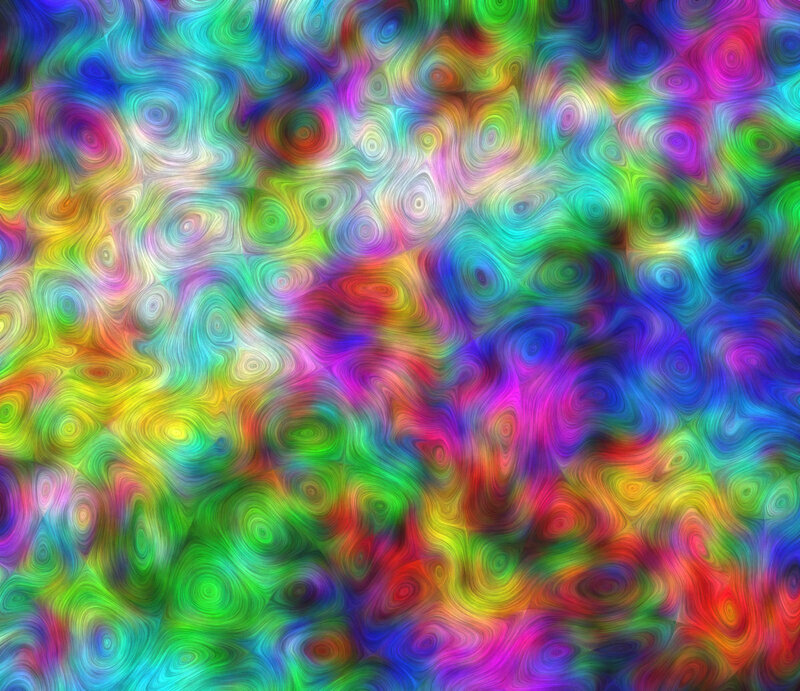 Colorful Abstract Pattern — Green, Vibrant, Swirls