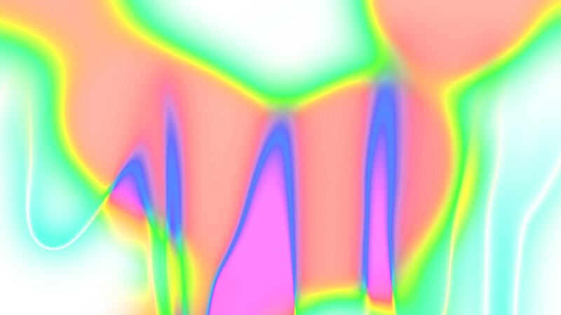 Colorful Abstract Pattern — Green, Vibrant, Waves, Glow