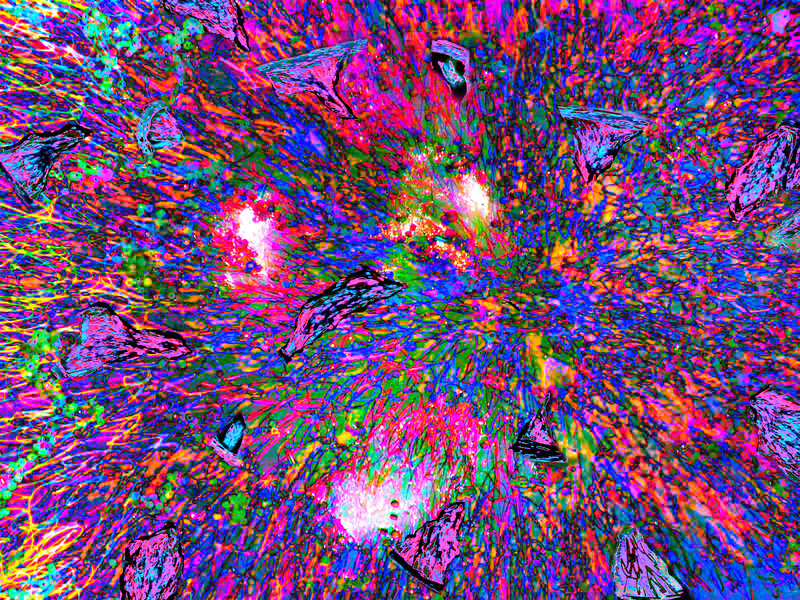Colorful Abstract Pattern — Pink, Energetic