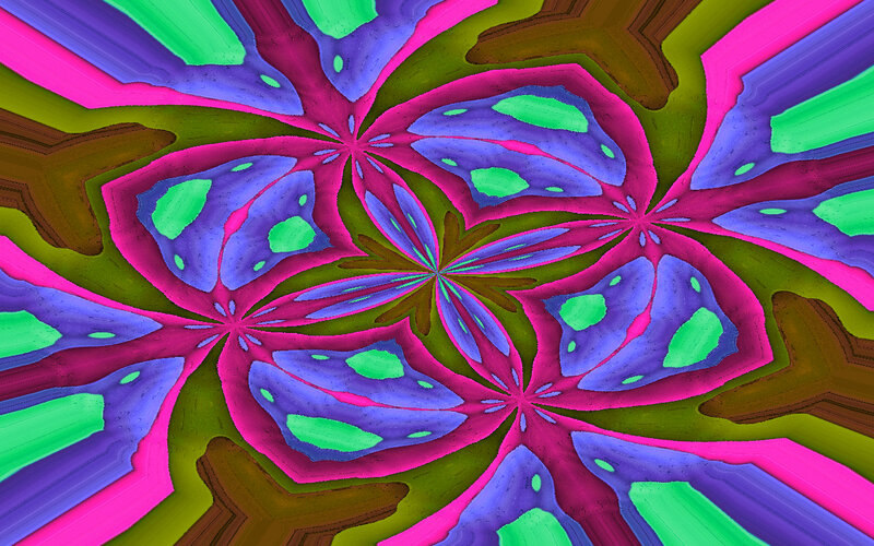 Colorful Abstract Pattern — Pink, Hypnotic, Flowers
