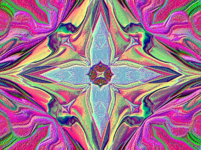 Colorful Abstract Pattern — Pink, Hypnotic, Symmetry