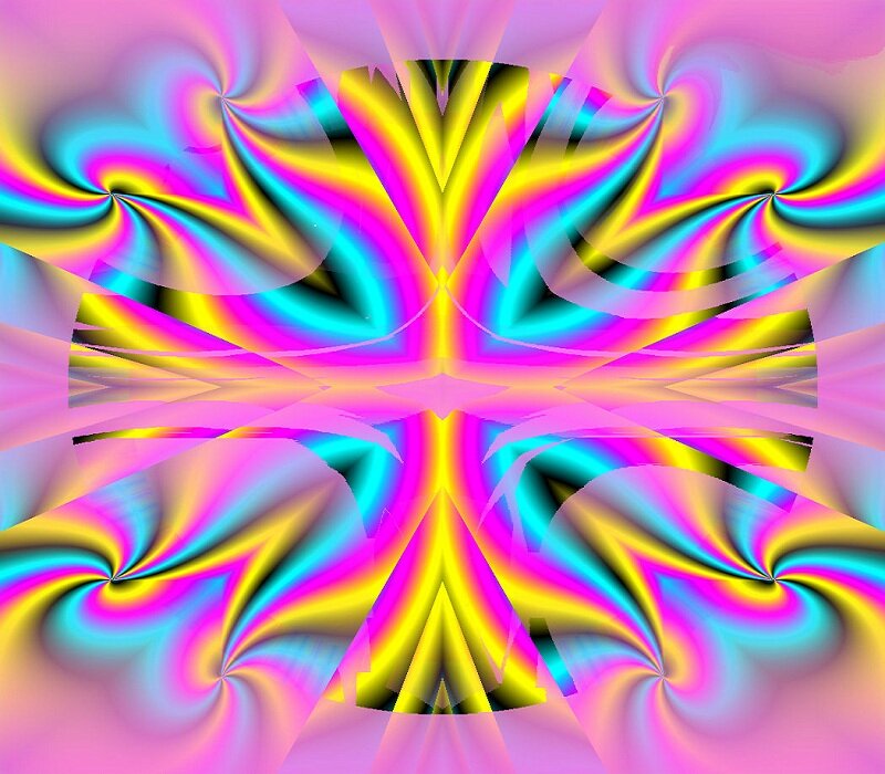 Colorful Abstract Pattern — Pink, Hypnotic