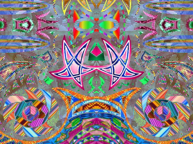 Colorful Abstract Pattern — Pink, Psychedelic