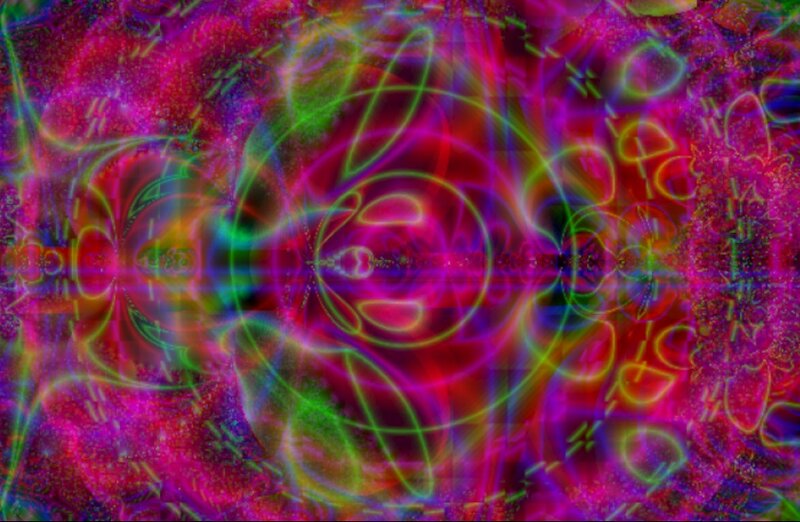 Colorful Abstract Pattern — Pink, Vibrant, Circles