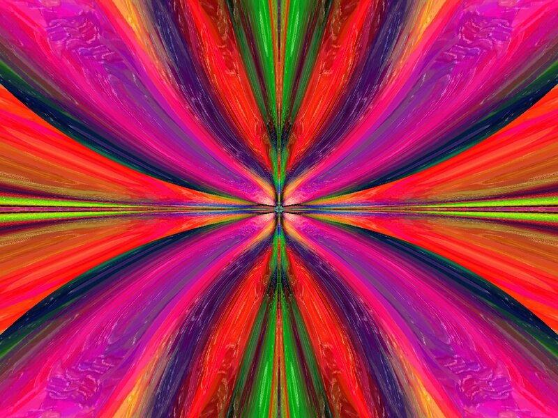 Colorful Abstract Pattern — Pink, Vibrant, Colors, Lines
