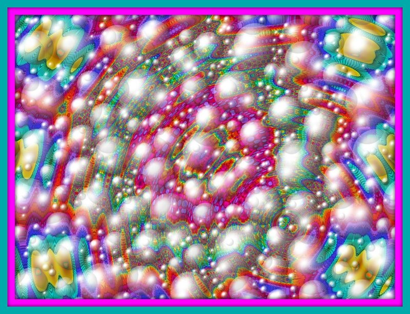 Colorful Abstract Pattern — Pink, Vibrant, Digital Art