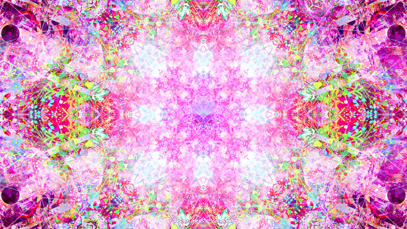 Colorful Abstract Pattern — Pink, Vibrant, Mandala