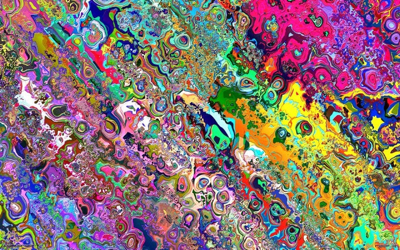 Colorful Abstract Pattern — Pink, Vibrant, Swirls