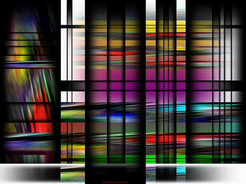 Colorful Abstract Pattern — Purple, Dynamic, Lines