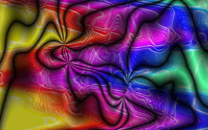 Colorful Abstract Pattern — Purple, Dynamic, Swirls