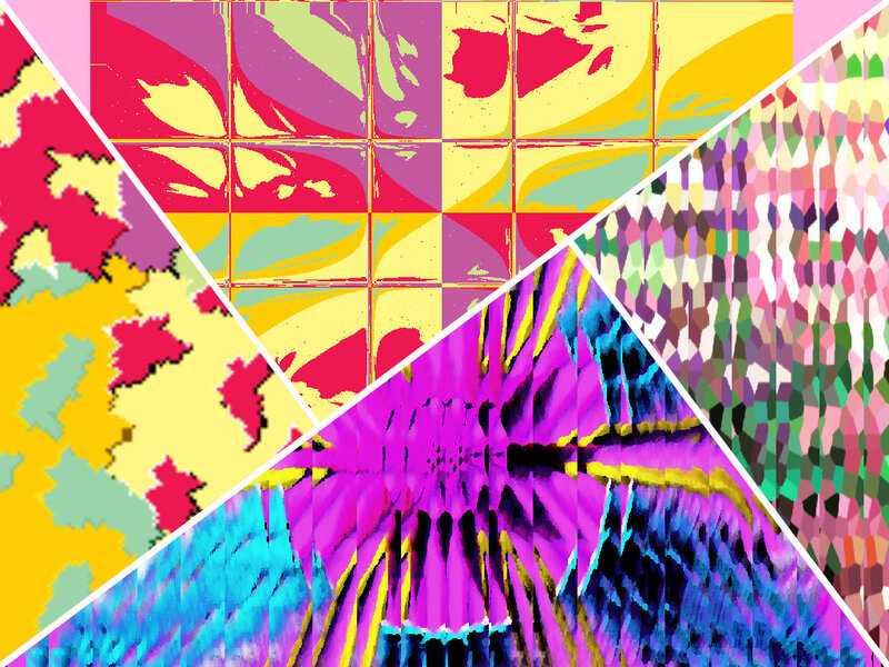 Colorful Abstract Pattern — Purple, Energetic